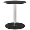 vidaXL Coffee Table Black Toughened glass, Aluminum Small Durable