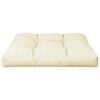 vidaXL Pallet Cushion Cream 100% polyester 27.6x27.6 in