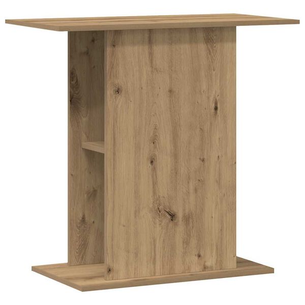 vidaXL Aquarium Stand Artisan oak Engineered wood Medium Aquarium Stand