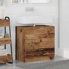 vidaXL Bathroom Cabinet with Drawer Old Wood 23.23 x 14.57 x 23.23 in