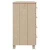 vidaXL Sideboard Honey Brown Solid Pine Wood and MDF Medium Sideboard