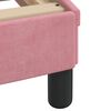 vidaXL Bed Frame Pink Velvet Twin Colorful Bed Frame Rectangular
