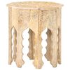 vidaXL Side Table Whitewashed wood Solid mango wood Medium
