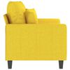 vidaXL 2-seater Sofa Light yellow 100% polyester, metal, textilene
