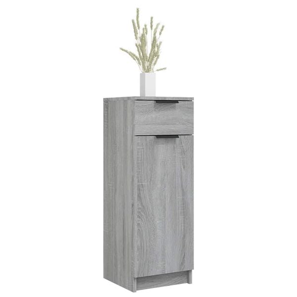 vidaXL Bathroom Cabinet Grey Sonoma Engineered Wood Bathroom Cabinet