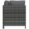 vidaXL Garden Sofa Set Grey PE rattan, steel, polyester Medium Modular