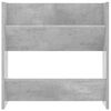 vidaXL Wall Shoe Cabinets 2 pcs Concrete Gray 23.6"x7.1"x23.6" Engineered Wood