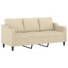 vidaXL Sofa Set Cream Fabric (100% polyester), metal, textilene, plywood