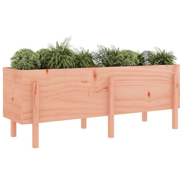 vidaXL Garden Raised Bed Brown Solid Douglas Fir Wood Medium Durable