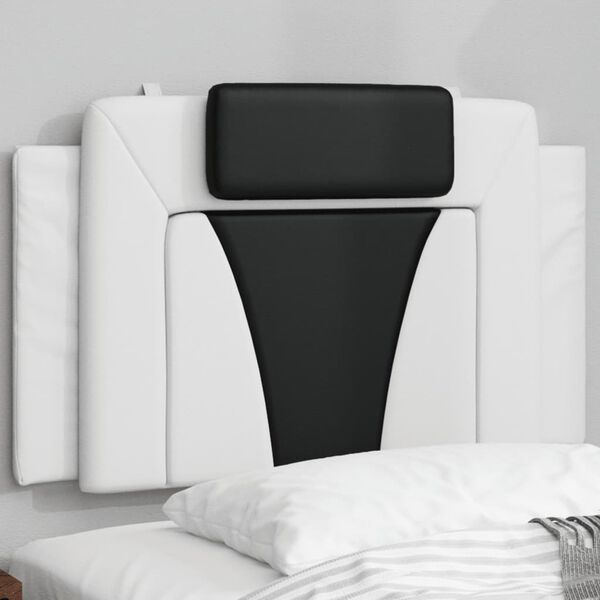 vidaXL Headboard Cushion White and black
