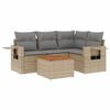 vidaXL Garden Sofa Set Mix Beige and Light Gray