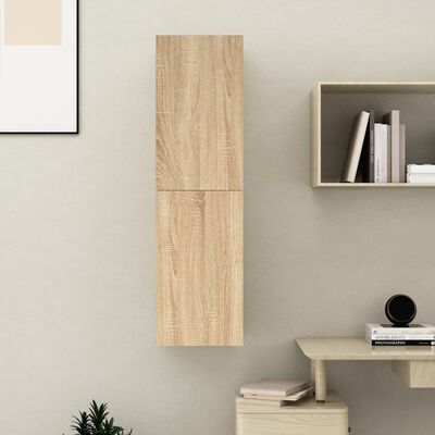 vidaXL TV Cabinet Sonoma Oak 12"x11.8"x43.3" Engineered Wood