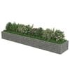 vidaXL Gabion Raised Bed Silver Galvanized steel 177.2 x 35.4 x 19.7 in
