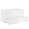 vidaXL Sink Cabinet With Basin High gloss white Engineered wood, Ceramic