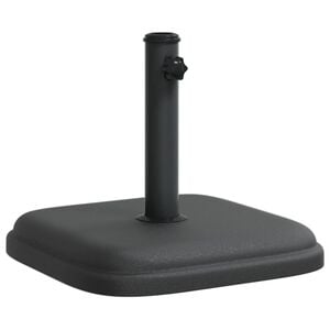 vidaXL Umbrella Base Black Plastic and concrete base, iron tube