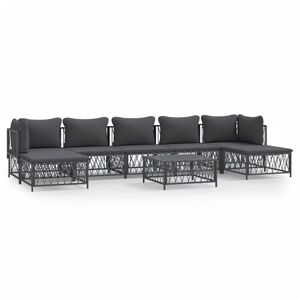 vidaXL Garden Lounge Set Anthracite