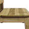 vidaXL Garden Chair Set of 2 Natural Wood Pine Wood Standard Durable