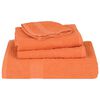 vidaXL Bath Towel Set of 4 Orange 100% Cotton 39.4 x 59.1 in