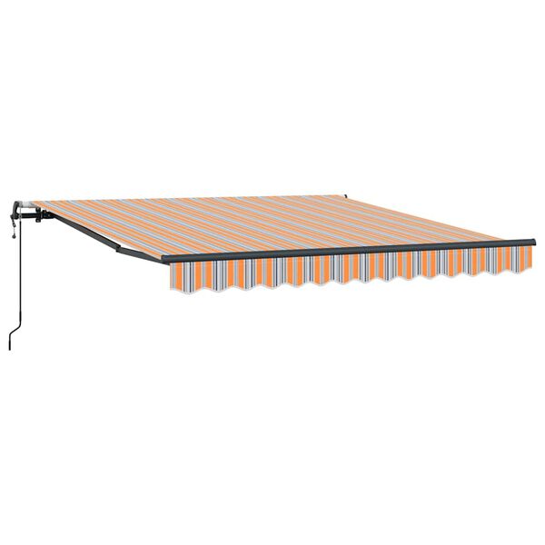 vidaXL Retractable Awning Multicolour 118.11 x 98.43 in