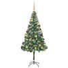 vidaXL Artificial Christmas Tree Green 70.87 in PVC and Steel
