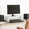 vidaXL Monitor Stand White 21.3x8.7x5.9" Engineered Wood