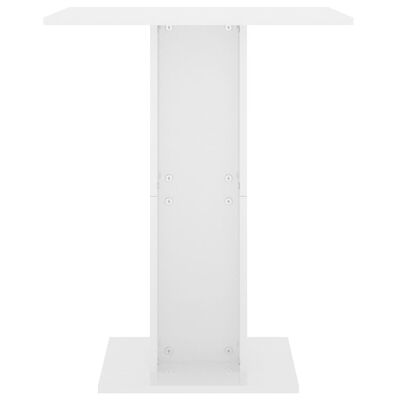 vidaXL Bistro Table High Gloss White 23.6"x23.6"x29.5" Engineered Wood