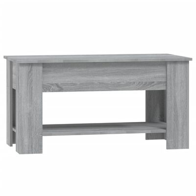 vidaXL Coffee Table Gray Sonoma 39.8"x19.3"x20.5" Engineered Wood