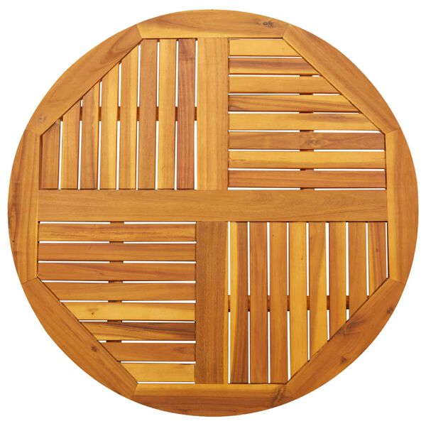 vidaXL Table Top Round Dining Table Round Rustic Solid Wood Table