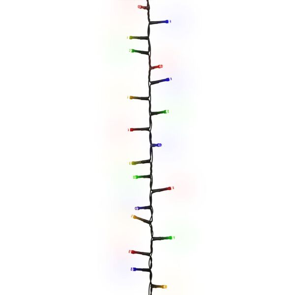 vidaXL LED String Multicolor with dark green cable PVC, copper 65 feet