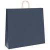 vidaXL Paper Bags 250 pcs with Handles Blue 54x15x49 cm