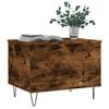 vidaXL Coffee Table Smoked Oak Engineered Wood and Metal Medium