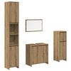 vidaXL Bathroom Furniture Set Artisan Oak Engineered Wood