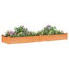 vidaXL Garden Raised Bed Brown Solid fir wood Large Garden Raised Bed