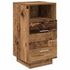vidaXL Bedside Cabinet Old wood Engineered wood Modern Look 2 Drawers