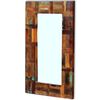 vidaXL Mirror Multicolor Reclaimed wood and glass 31.5 x 19.7 in