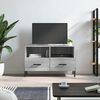 vidaXL TV Cabinet Grey Sonoma Engineered wood, iron Medium Storage