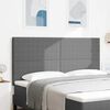 vidaXL LED Headboard with LED Strip Lights Light gray 70.9" fabric