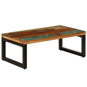 vidaXL Coffee Table Multicolor with steel legs