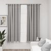 vidaXL Linen-Look Blackout Curtains with Hooks 2 pcs Grey 55.1x68.9"
