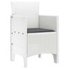 vidaXL Garden Chair 2 pcs White 53 x 49 x 85 cm PP