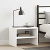 vidaXL Bedside Cabinet White Engineered wood Compact Bedside Cabinet