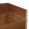 vidaXL Garden Planter Brown Solid Pine Wood Medium Foldable