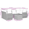 vidaXL Garden Sofa Set Grey, Dark Grey