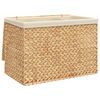 vidaXL Laundry Basket with 3 Sections 29.5"x16.7"x20.5" Water Hyacinth