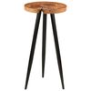 vidaXL Bar Table Honey-colored, Black Solid Acacia wood Medium