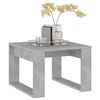 vidaXL Side Table Concrete Grey Engineered Wood Square Minimalist