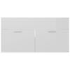 vidaXL Bathroom Furniture Set High gloss white Engineered wood, acrylic