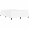 vidaXL Bed Frame with Mattress White 55.12 x 74.80 in Fabric