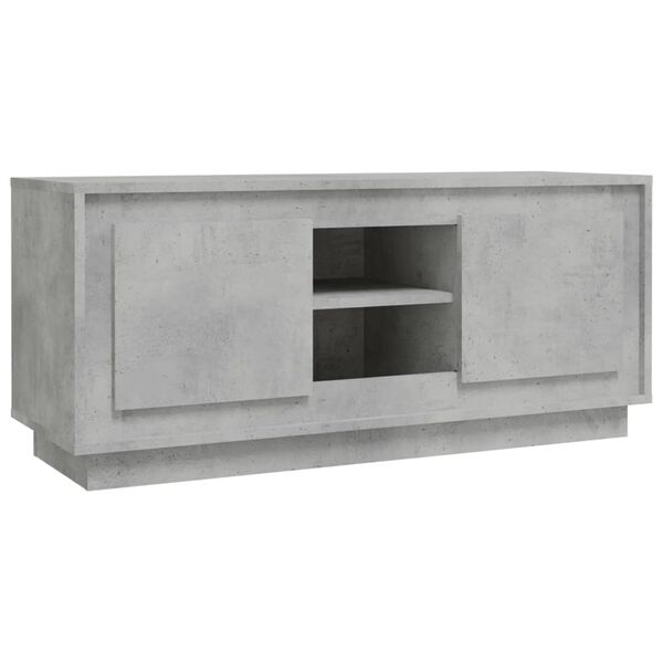vidaXL TV Cabinet Concrete grey Engineered wood Medium TV Cabinet