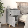 vidaXL Bedside Cabinet Concrete gray Engineered wood Standard